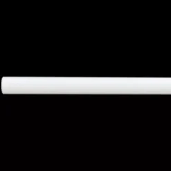 Bastone per tenda in ferro battuto (L150 cm - Ø20 mm) Bianco opaco