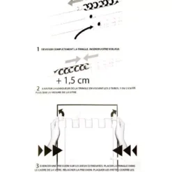 Bastone tenda Fix'vit (80 a 120 cm) Bianco
