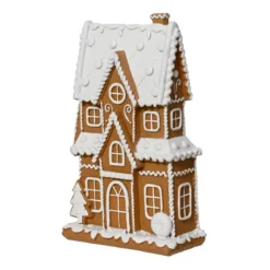 Casa decorativa (H21 cm) Crema inglese e pan di zenzero Marrone