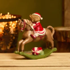 Cavallo a Dondolo (H20 cm) Piccolo orso natalizio