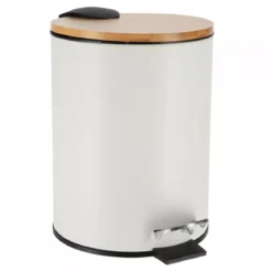 Cestino a pedale con chiusura rallentata Timeless Bianco