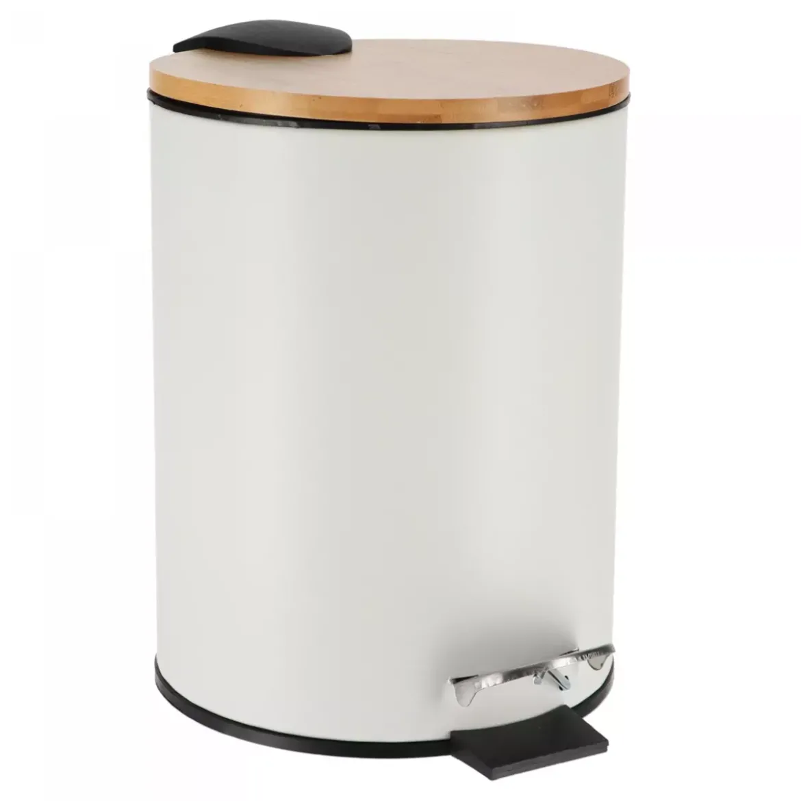 Cestino a pedale con chiusura rallentata Timeless Bianco