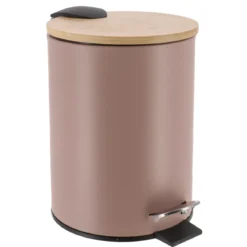 Cestino da bagno a pedale con freno di caduta Timeless Cappuccino