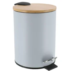 Cestino da bagno a pedale con freno di caduta Timeless Azzurro