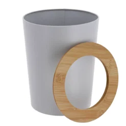 Cestino da bagno 5L Purebamboo Grigio chiaro