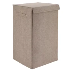 Cesto per la biancheria pieghevole (H60 cm) TissuFlex Tortora