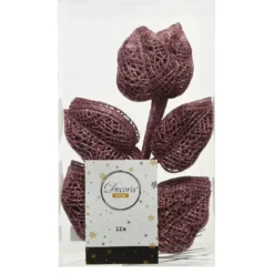 Confezione di 12 foglie Alpine Rosa antico