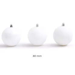 Confezione di 30 palline di Natale (D80 mm) New Alpine Bianco
