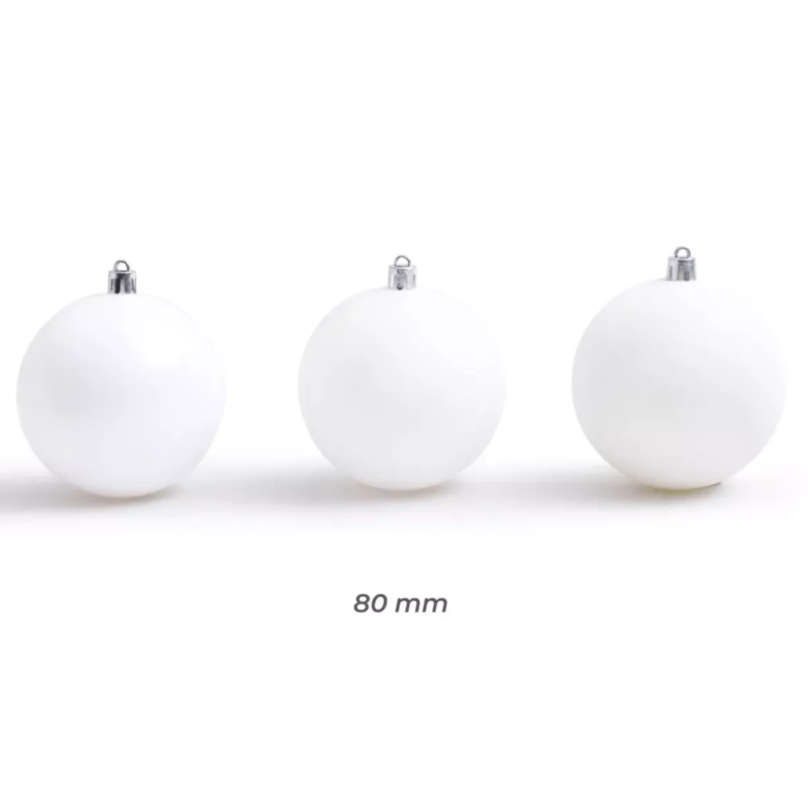 Confezione di 30 palline di Natale (D80 mm) New Alpine Bianco