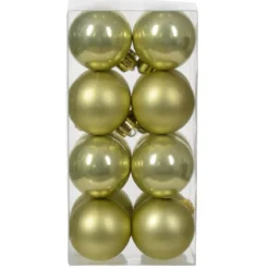 Confezione di 16 palline di Natale (D40 mm) Alpine Pistacchio