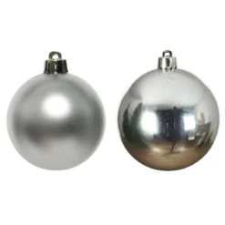 Confezione di 6 palline di Natale (D80 mm) Alpine Argento
