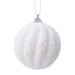Confezione di 12 palline di Natale (Ø80 mm) Etincelle Bianco