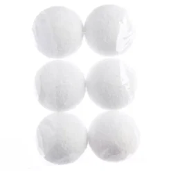 Confezione di 6 palline di Natale (D80 mm) Loula Bianco