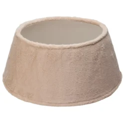 Copribase albero di Natale (D55 cm) Ecopelliccia Beige