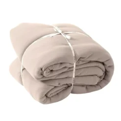 Copriletto in garza di cotone (240 x 220 cm) Gaïa Beige pampa