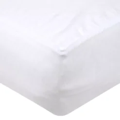 Coprimaterasso impermeabile in pile Serena Bianco (160 x 200 cm)