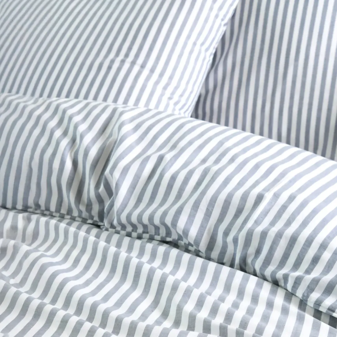 Copripiumino e due federe in cotone (260 x 240 cm) Linea Blu