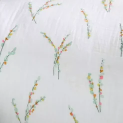 Copripiumino e due federe in doppio cotone gessato (260 x 240 cm) Fleolia Multicolore