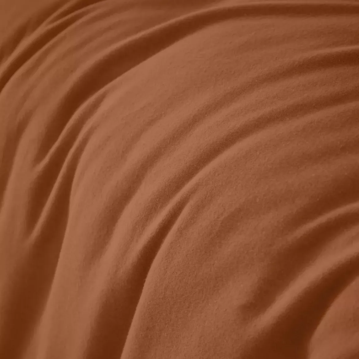 Copripiumino flanella di cotone (240 x 220 cm) Nina Terracotta