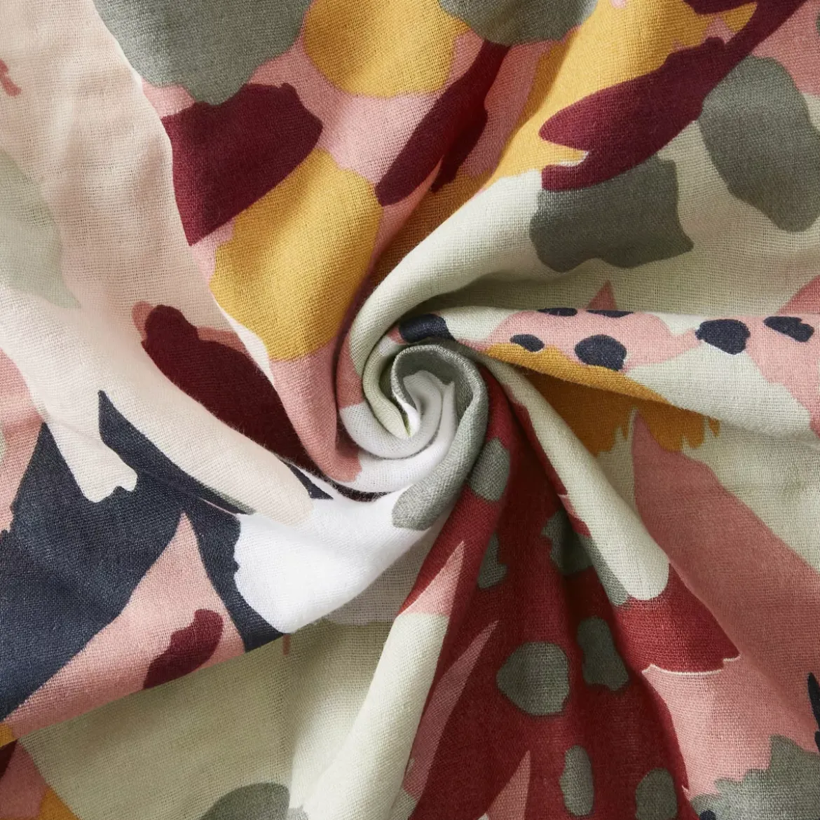 Copripiumino garza di cotone (260 x 240 cm) Azel Multicolore