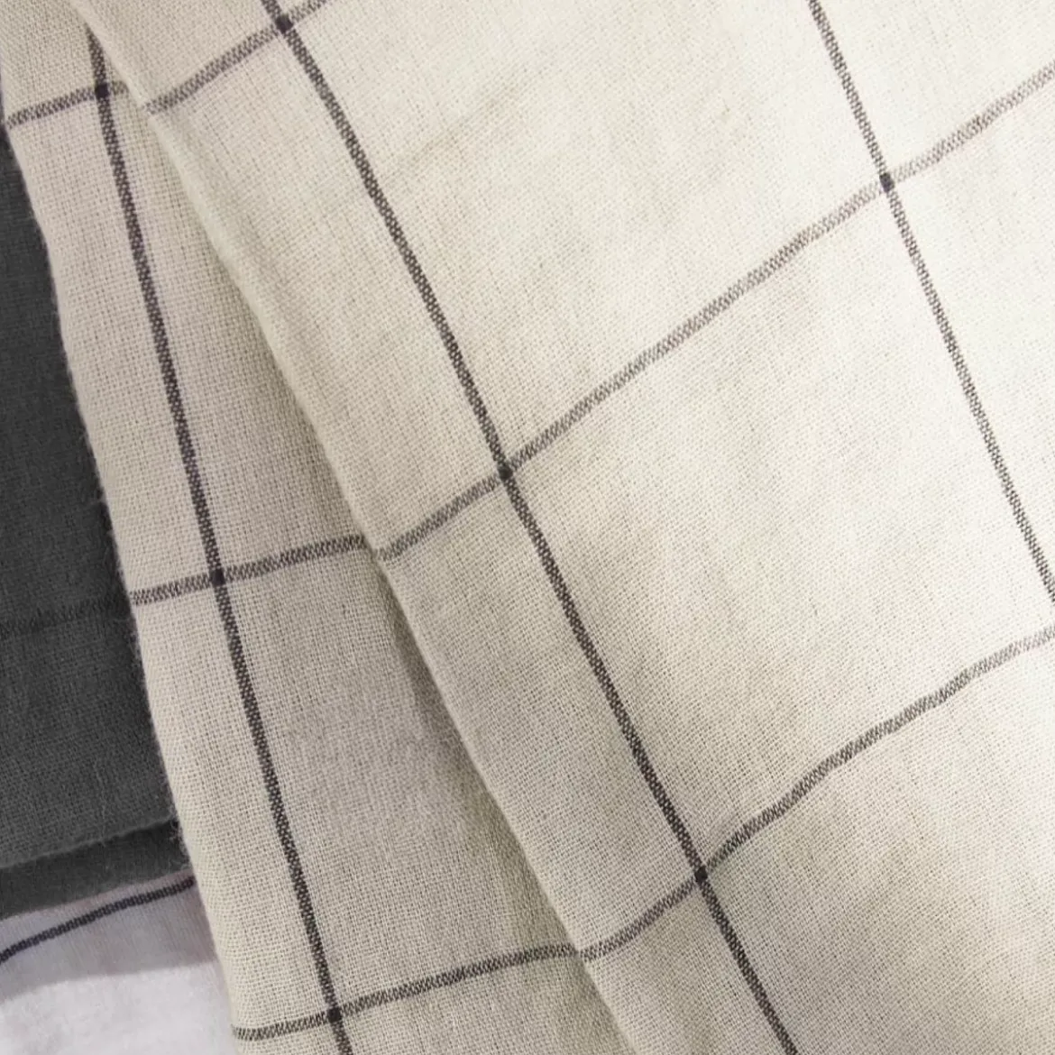 Copripiumino garza di cotone (240 x 220 cm) Gaïa Match Beige pampa