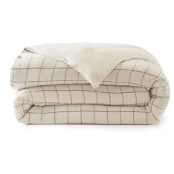 Copripiumino garza di cotone (240 x 220 cm) Gaïa Match Beige pampa