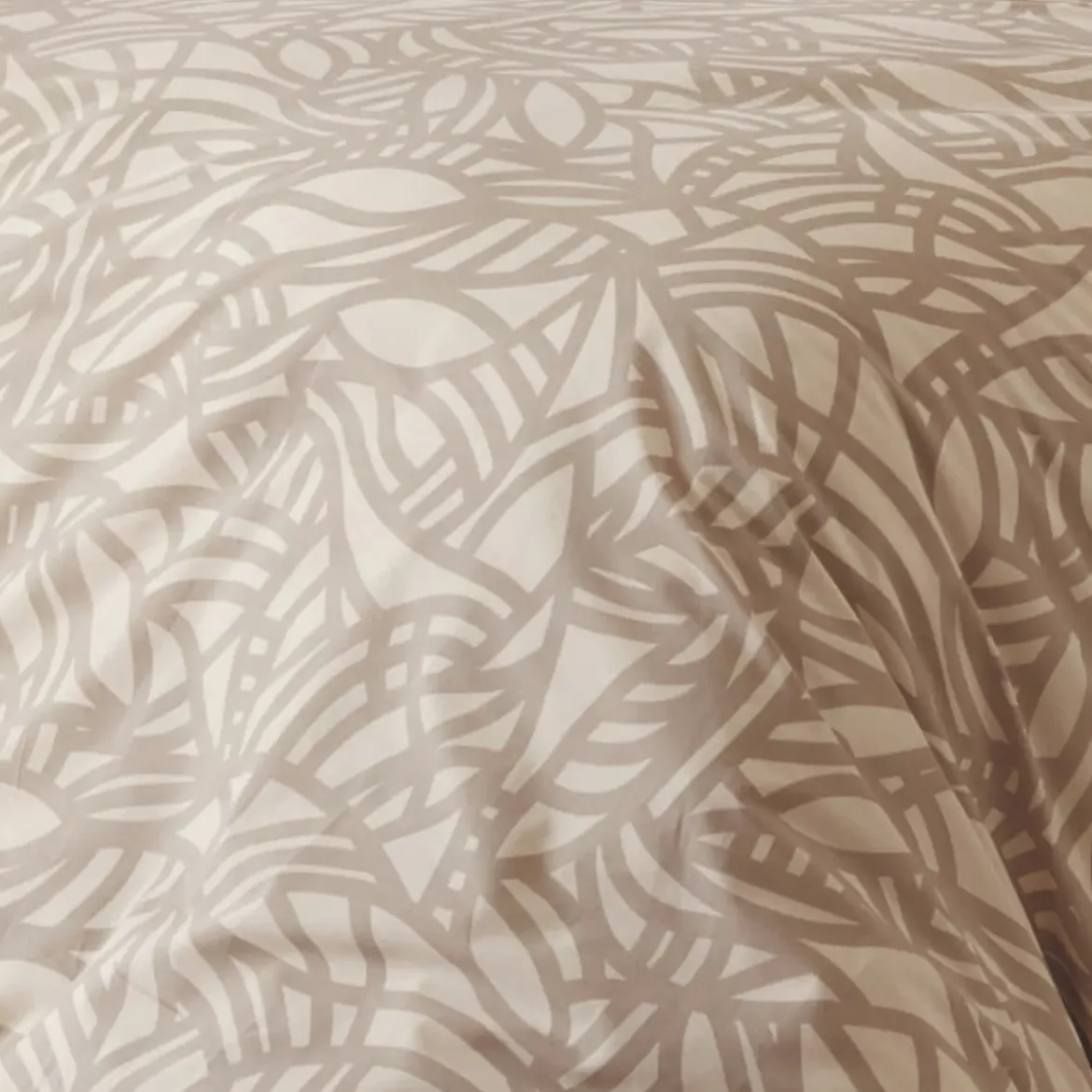 Copripiumino in cotone lavato (260 x 240 cm) Séréna Beige