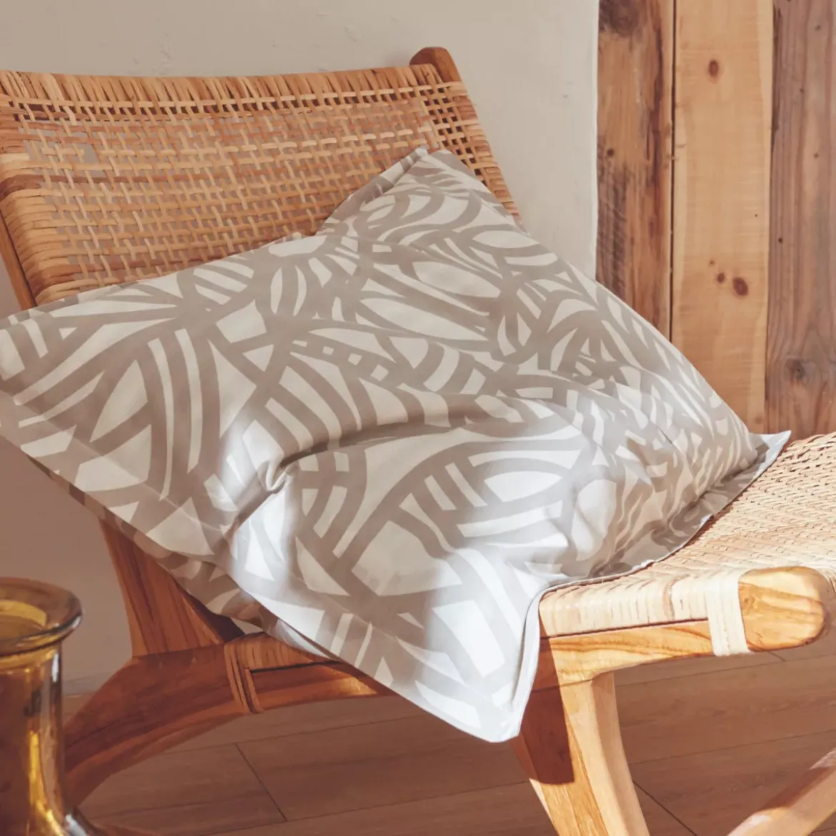 Copripiumino in cotone lavato (240 x 220 cm) Séréna Beige