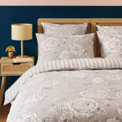Copripiumino in cotone (260 x 240 cm) Lara Beige