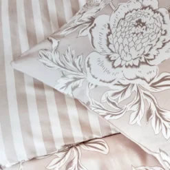 Copripiumino in cotone (260 x 240 cm) Lara Beige