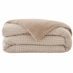 Copripiumino in garza di cotone (280 x 240 cm) Gaïa vichy Corda
