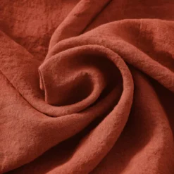 Copripiumino in lino lavato (280 x 240 cm) Louise Terracotta