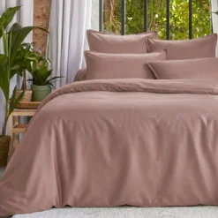 Copripiumino in lyocell Tencel™ lavato (240 x 220 cm) Olivia Rosa blush