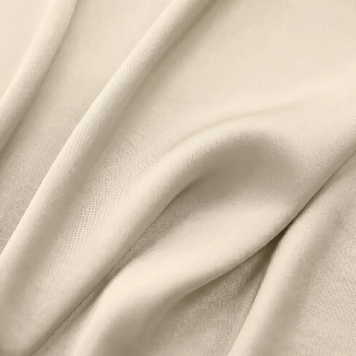 Copripiumino in lyocell Tencel™ lavato (140 x 200 cm) Olivia Beige pampa