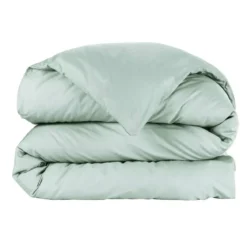Copripiumino in percalle di cotone (240 x 220 cm) Cali Verde eucalipto