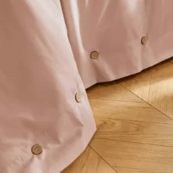 Copripiumino in percalle di cotone (260 x 240 cm) Diane Rose Blush