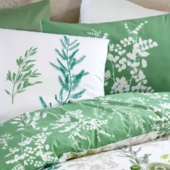 Copripiumino in percalle di cotone (260 x 240 cm) Sylvana Verde