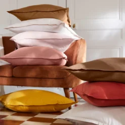 Copripiumino in percalle di cotone (240 x 220 cm) Cali Camel