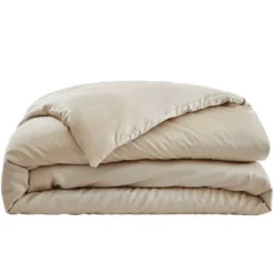Copripiumino in raso di bambù (240 x 220 cm) Sienna Beige