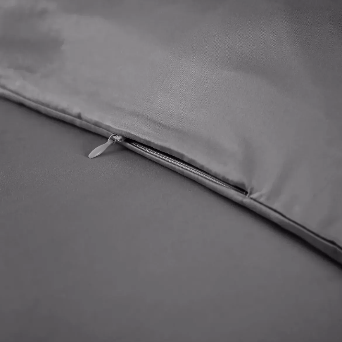 Copripiumino in raso di bambù (260 x 240 cm) Sienna Grigio granito