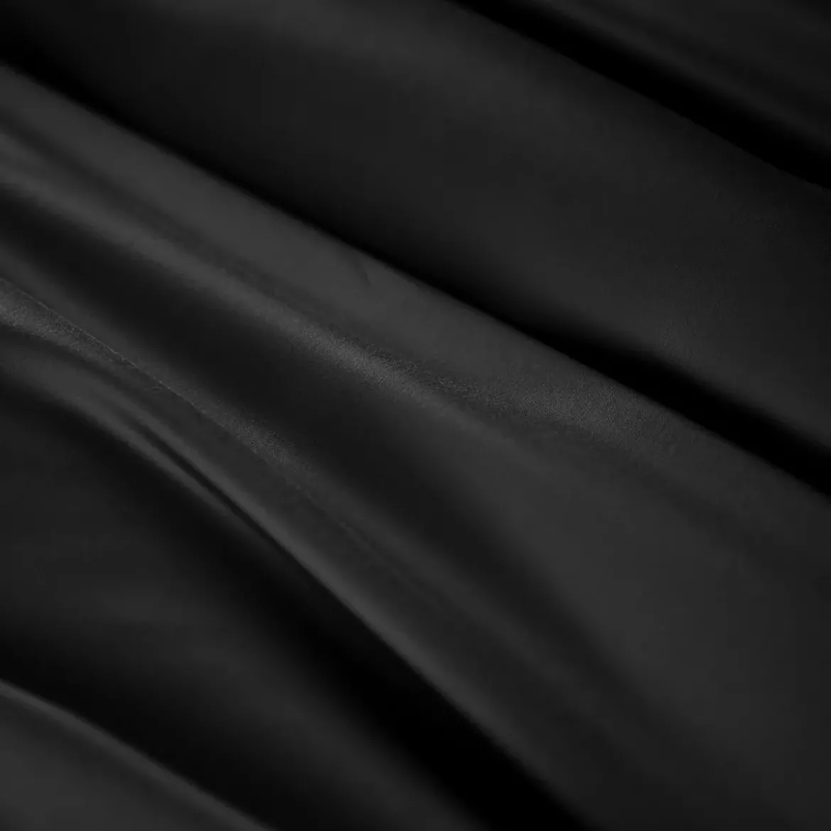 Copripiumino in raso di bambù (280 x 240 cm) Sienna Nero