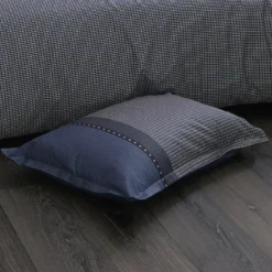 Copripiumino in raso di cotone (280 x 240 cm) Enzo Blu
