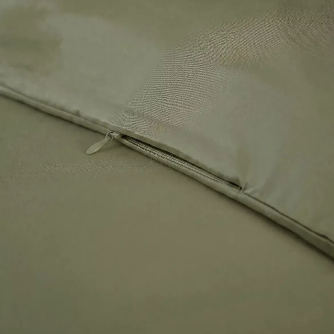 Copripiumino in satin di bambù (280 x 240 cm) Sienna Verde rosmarino