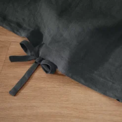 Copripiumino lino lavato (240 cm) Louise Grigio ardesia