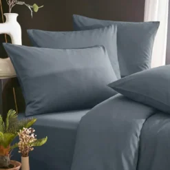 Copripiumino lyocell Tencel™ lavato (200 x 200 cm) Olivia Blu stone