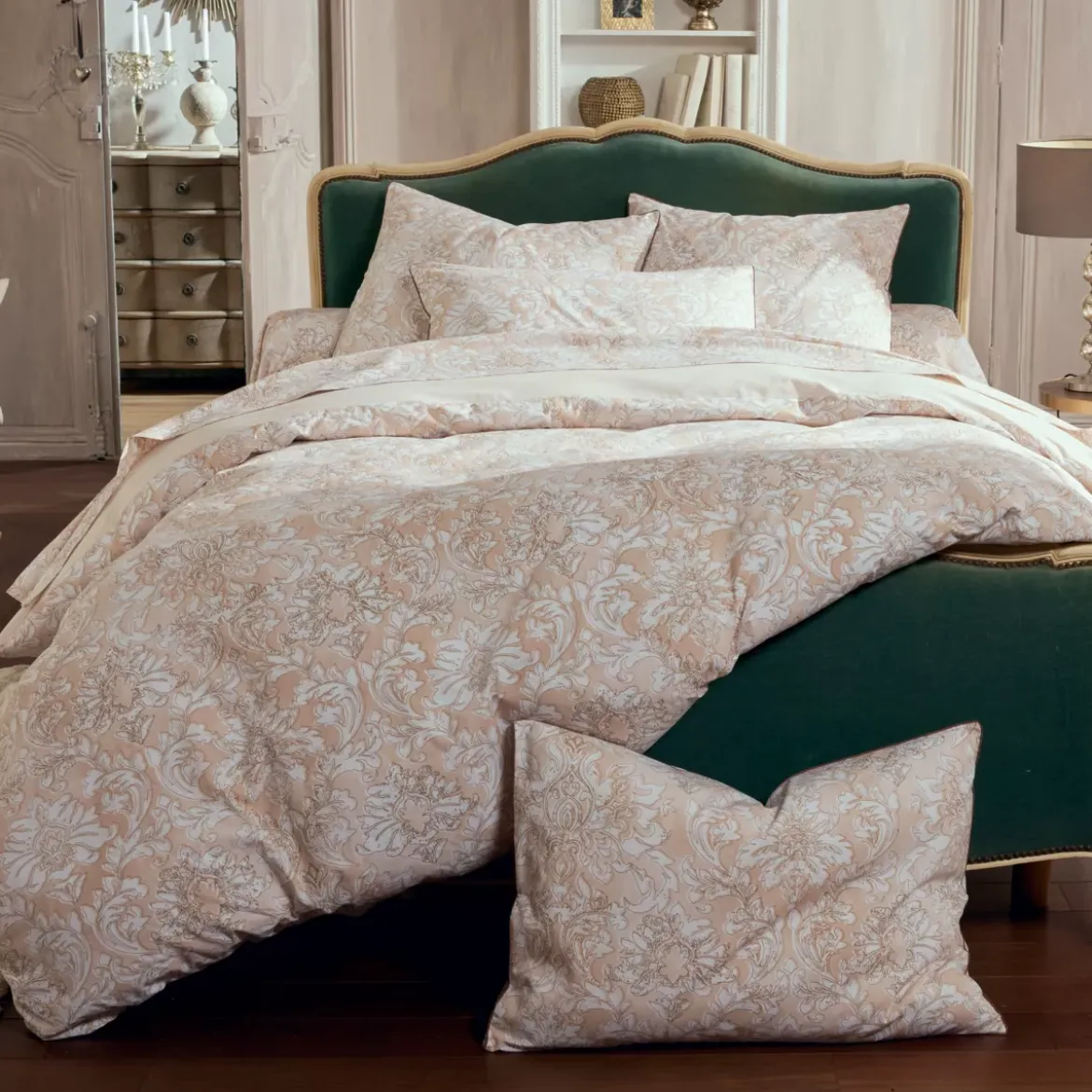 Copripiumino percalle di cotone (240 x 220 cm) Palazzo Beige