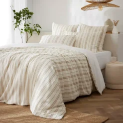 Copripiumino reversibile in cotone texturizzato e percale (200 x 200 cm) Alice Corda