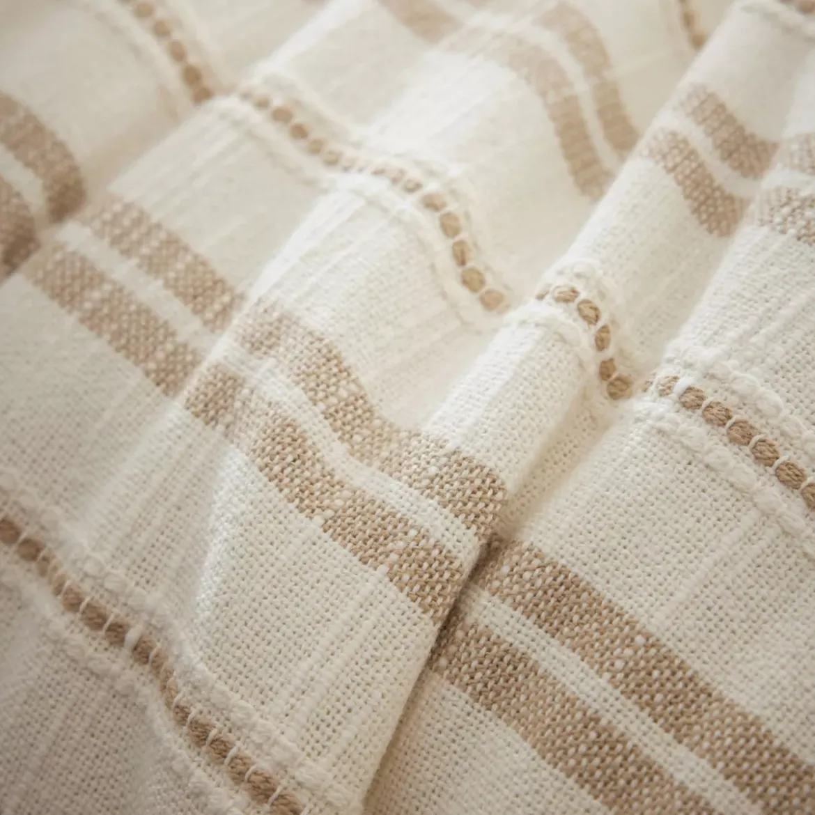 Copripiumino reversibile in cotone texturizzato e percale (260 x 240 cm) Alice Corda