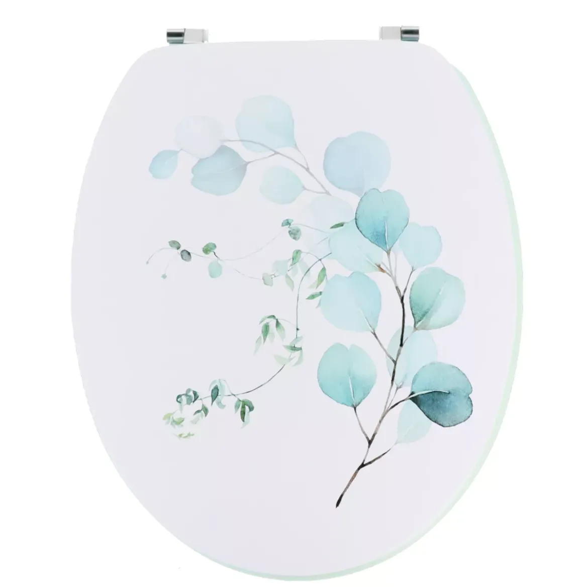 Copriwater 18 pollici MDF Azzurro Acquerello