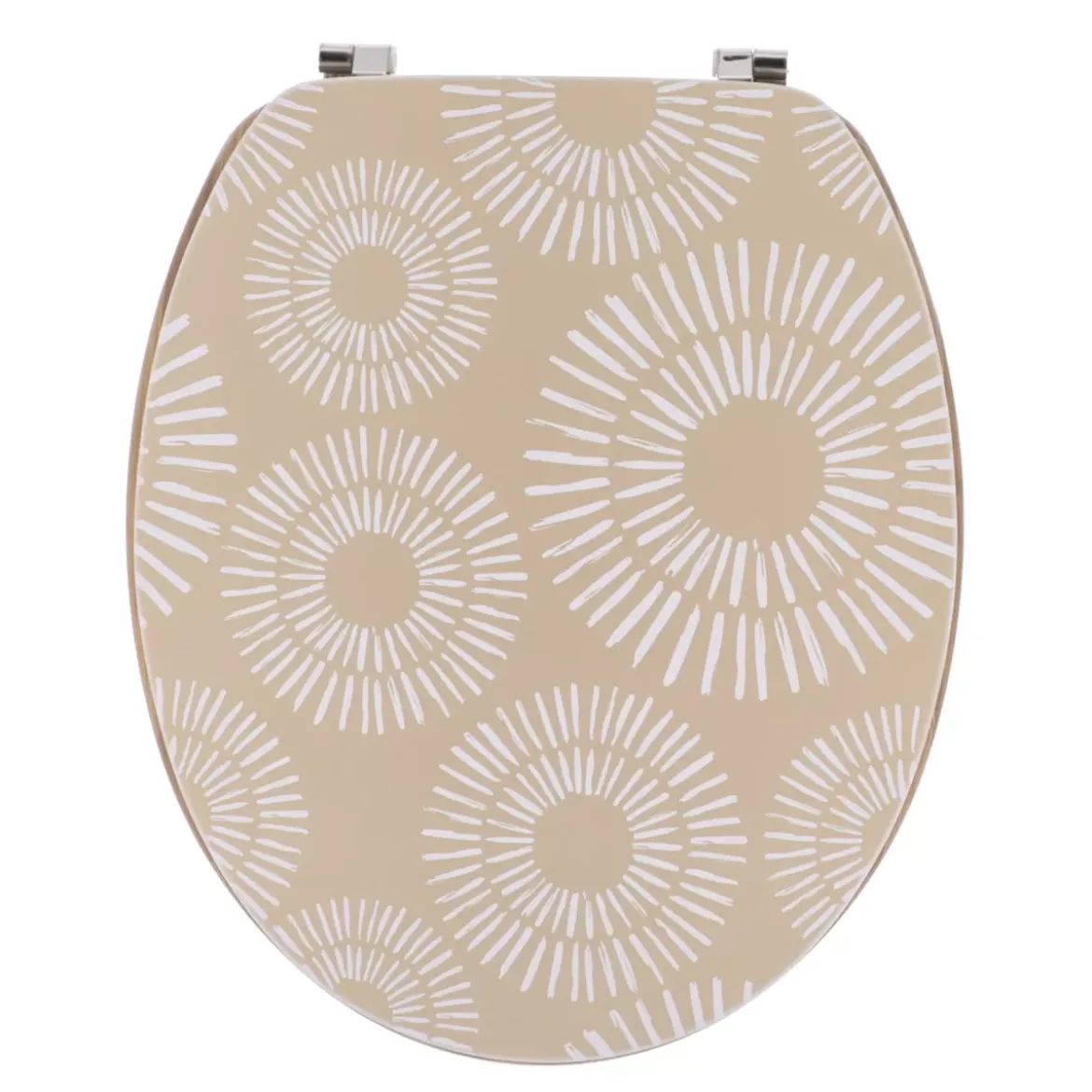 Copriwater WC 18 pollici MDF Ethnic Spirals Beige